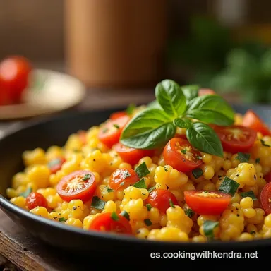 Paella de Coliflor Comidas para Diab&eacute;ticos Sabrosa y F&aacute;cil Tarjeta de receta