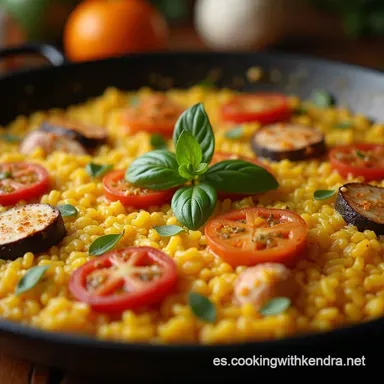 Receta Paella Espa&ntilde;ola Tradicional Logra el Socarrat Perfecto Tarjeta de receta