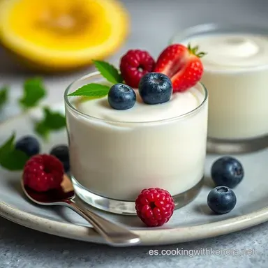 Panna Cotta Coco Yogurt: &iexcl;Postre Fresco y F&aacute;cil! Tarjeta de receta