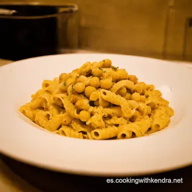 Pasta Integral con Garbanzos Mi Secreto Mediterr&aacute;neo Tarjeta de receta