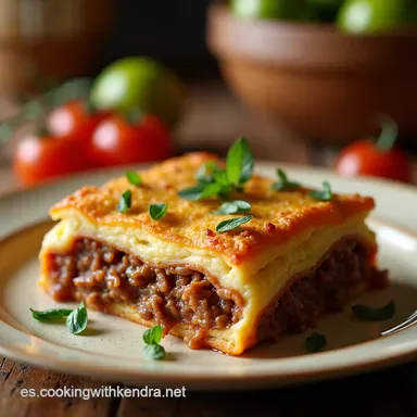 Pastel de Carne Tradicional Receta de la Abuela con Sabor Tarjeta de receta