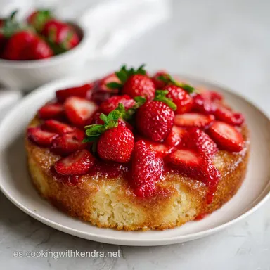 Pastel de Fresa Casero para 12 Porciones Tarjeta de receta