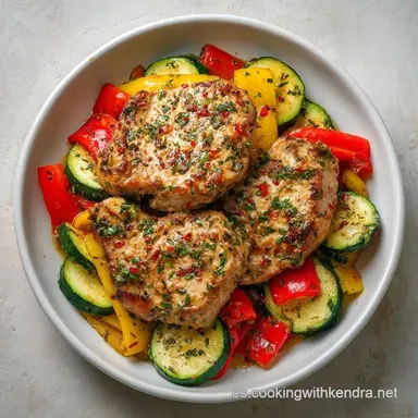 Pavo Y Verduras Para 4 Personas Tarjeta de receta