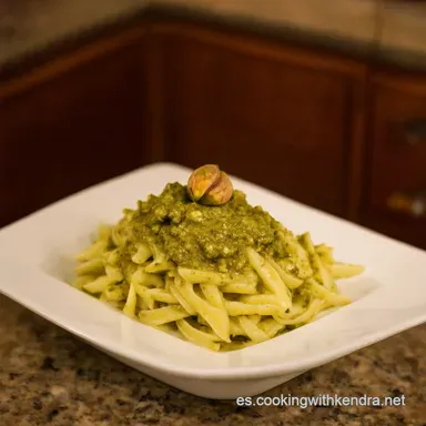Pesto de Pistachos Casero Un Ol&eacute; de Sabor Mediterr&aacute;neo Tarjeta de receta