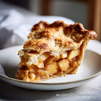 Pie de Manzana con Masa Quebradiza | Para 10 Porciones Tarjeta de receta
