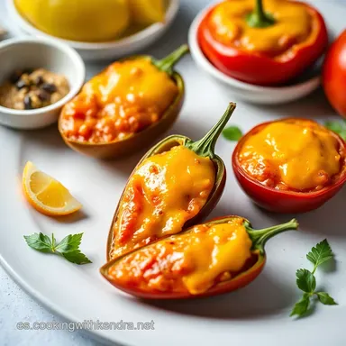 Pimientos Rellenos a la Espa&ntilde;ola: Receta Casera &iexcl;De rechupete! Tarjeta de receta