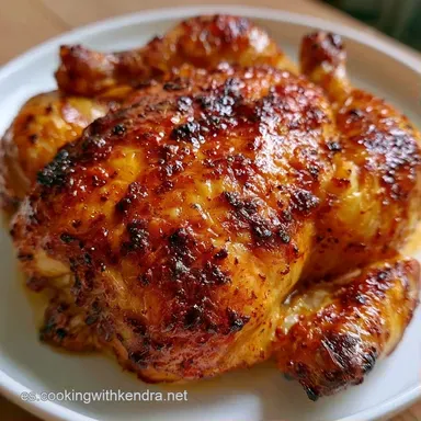 Pollo Al Horno para 5 Comensales Tarjeta de receta