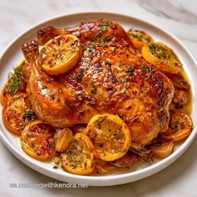 Pollo Asado Jugoso al Horno Tarjeta de receta