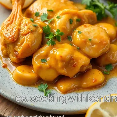 Pollo con Champi&ntilde;ones al Ajillo: Un Cl&aacute;sico Espa&ntilde;ol ❤️ Tarjeta de receta