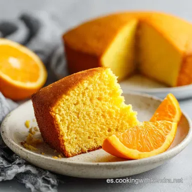 Queque de Naranja F&aacute;cil por 12 Porciones Tarjeta de receta