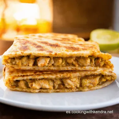 Quesadillas de Pollo Caseras Receta F&aacute;cil y Deliciosa Tarjeta de receta