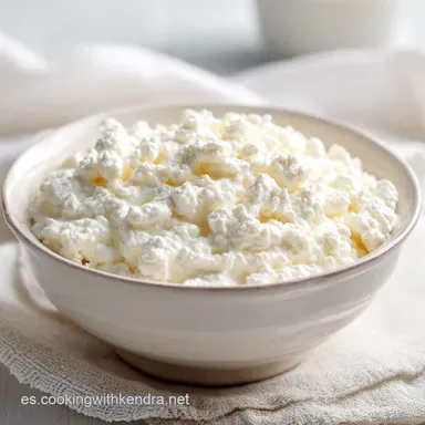 Queso Cottage Casero: Cuajada Tierna para 4 Tarjeta de receta