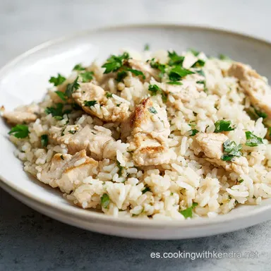 Receta Arroz Con Pollo para 5 Porciones Tarjeta de receta