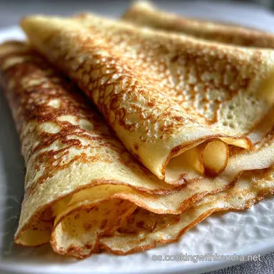 Receta de Crepes Franceses: Ready in 30 Min Tarjeta de receta