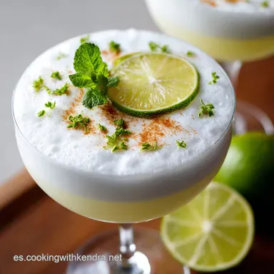 Pisco Sour: Receta Cl&aacute;sica para la Copa m&aacute;s Cremosa de los Andes Tarjeta de receta