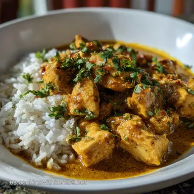Receta Pollo al Curry con Coco en 35 Minutos