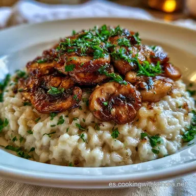 Risotto de Setas para 4 Personas Tarjeta de receta