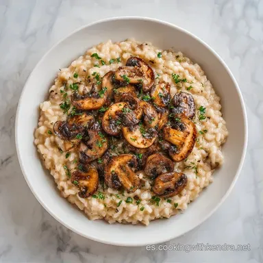 Risotto De Setas Gourmet Para 4 Personas Tarjeta de receta