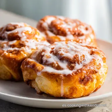 Rollos de Canela Naranja: Masa Esponjosa con Glaseado de C&iacute;tricos Tarjeta de receta