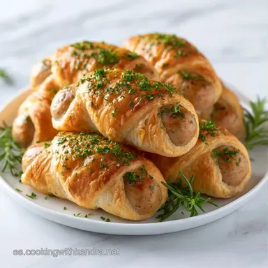 Salchichas En Hojaldre Para Fiestas Tarjeta de receta