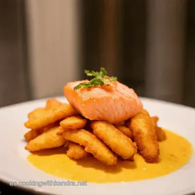 Salmonetes Fritos Crujientes Receta con Alioli de Azafr&aacute;n Tarjeta de receta