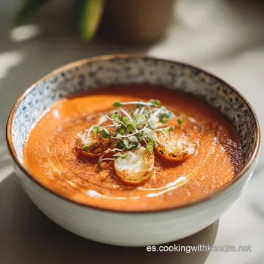 Receta de Salmorejo Cordob&eacute;s: 10 Minutos Tarjeta de receta