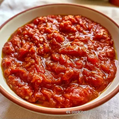 Salsa De Tomate Con Ajo En 30 Minutos Tarjeta de receta