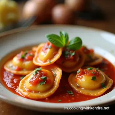 Salsa R&aacute;pida para Ravioles en 5 Minutos Mi Secreto Italiano Tarjeta de receta