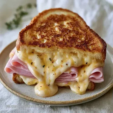 S&aacute;ndwich De Jam&oacute;n Y Queso En 15 Minutos Tarjeta de receta
