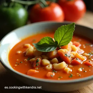 Sopa de Tomate y Albahaca Instant Pot Lista en un Tris Tarjeta de receta
