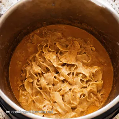 Stroganoff Express en Instant Pot Receta F&aacute;cil y Deliciosa Tarjeta de receta