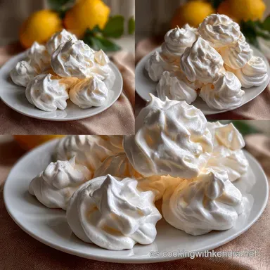 Suspiros Aka Meringues: Receta F&aacute;cil y Crujiente Tarjeta de receta