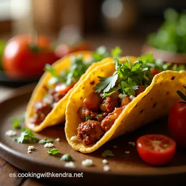 Tacos al Pastor F&aacute;ciles Aut&eacute;ntico Sabor Casero Tarjeta de receta