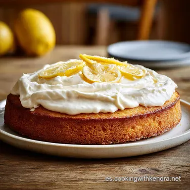 Tarta Nube de Yogur Ligera y Esponjosa al Lim&oacute;n: 8 Porciones Tarjeta de receta