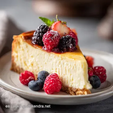 Tarta de Queso La Vi&ntilde;a Sin Gluten: Cremosa y Horneada en 65 Min Tarjeta de receta