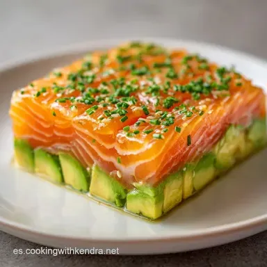 Tartar de Salm&oacute;n para 4 Personas Tarjeta de receta