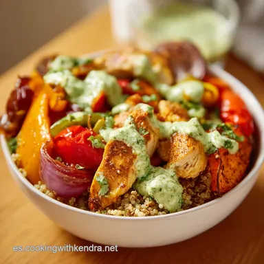 Comida saludable: Taz&oacute;n de Quinoa Gourmet con Pollo Especiado Tarjeta de receta