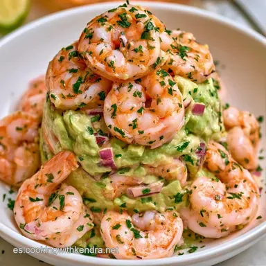 Timbal Aguacate Langostinos en 25 Minutos Tarjeta de receta