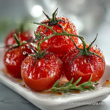 Tomates Cherry Confitados al Horno: M&aacute;ximo Sabor en Casa Tarjeta de receta
