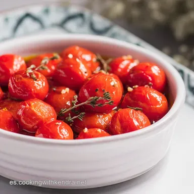 Tomates Cherry Confitados al Romero: Sabor Mediterr&aacute;neo Lento
