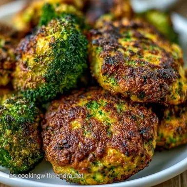 Tortitas de Brócoli Crujientes Tarjeta de receta