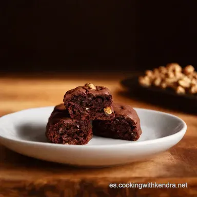 Tortugas de Chocolate Caseras F&aacute;ciles Receta con Nuez Pecana Tarjeta de receta