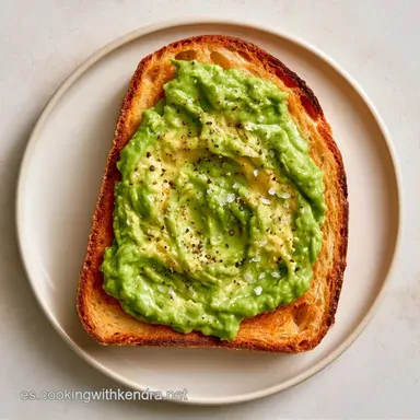 Tostada de Aguacate en 15 Minutos Tarjeta de receta