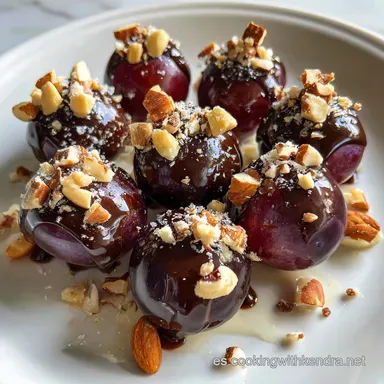 Uvas de Fin de A&ntilde;o con Chocolate | Postre Irresistible Tarjeta de receta
