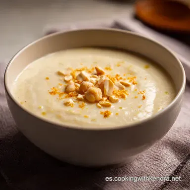 Vichyssoise Vegana de Garbanzos: &iexcl;Un Toque Espa&ntilde;ol! Tarjeta de receta