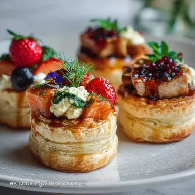 Receta de Volovanes Rellenos Fciles: Crujientes Tarjeta de receta