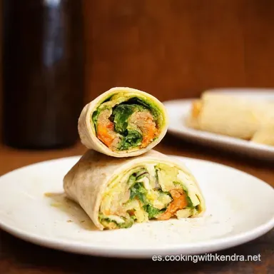Wrap Crujiente Suroeste F&aacute;cil Tastes Receta Casera Tarjeta de receta