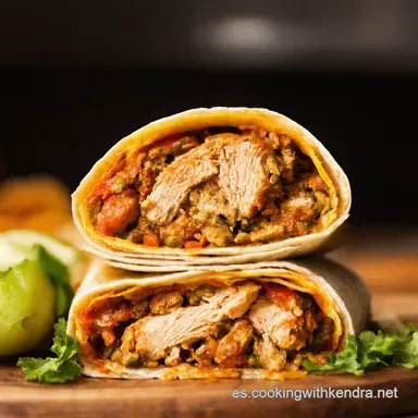 Wrap de Pollo B&uacute;falo Express Mi Receta TexMex Favorita Tarjeta de receta