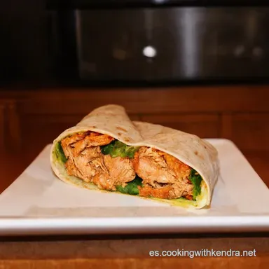 Wrap de Pollo Buffalo Tastes que Enamoran Receta F&aacute;cil Tarjeta de receta