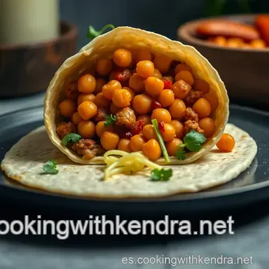 Wrap Vegano Moruno: &iexcl;Receta F&aacute;cil y Sabor de Marrakech! Tarjeta de receta